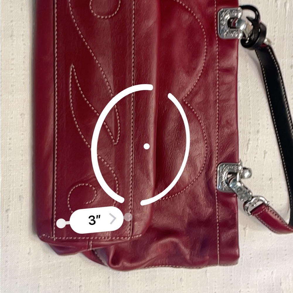 Brighton Red leather purse with heart Valentine’s Day gift handbag pocketbook - Picture 12 of 13